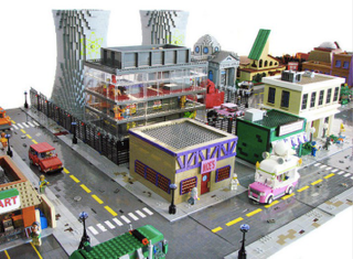 Illustration for article titled The Simpsons' Springfield Made Entirely Out Of Legos!